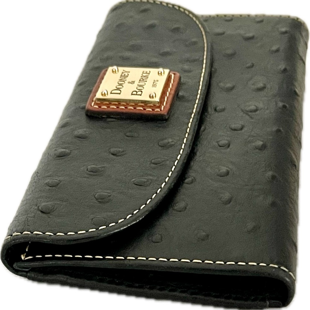 Dooney & Bourke Ostrich Continental Clutch Wallet - Picture 7 of 13